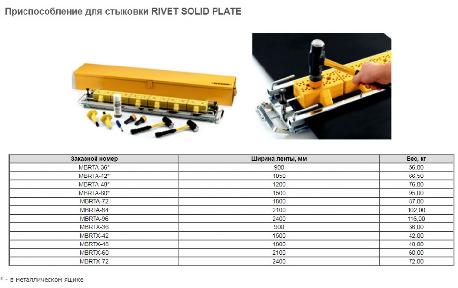 Замки Flexco Rivet Solid Plate Fastening System